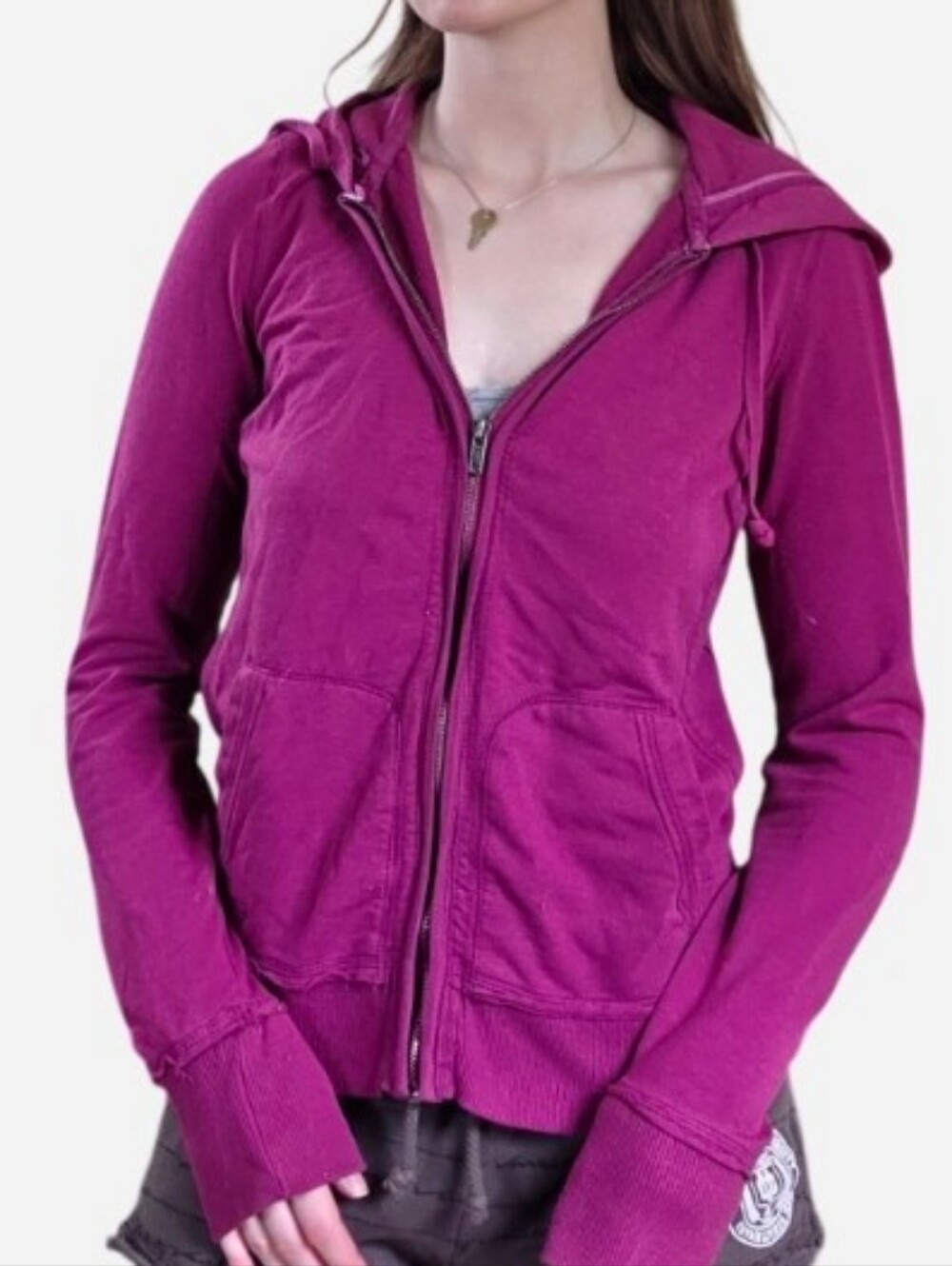Garage 2000s purple hoodie